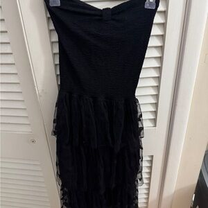 Black Strapless Dress